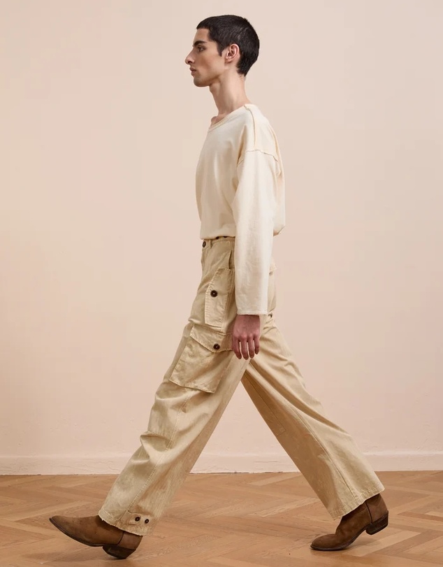 Found - Utility Herringbone Paneled Pants