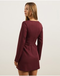 Atmos&Here - Pia Tailored Belted Mini Dress