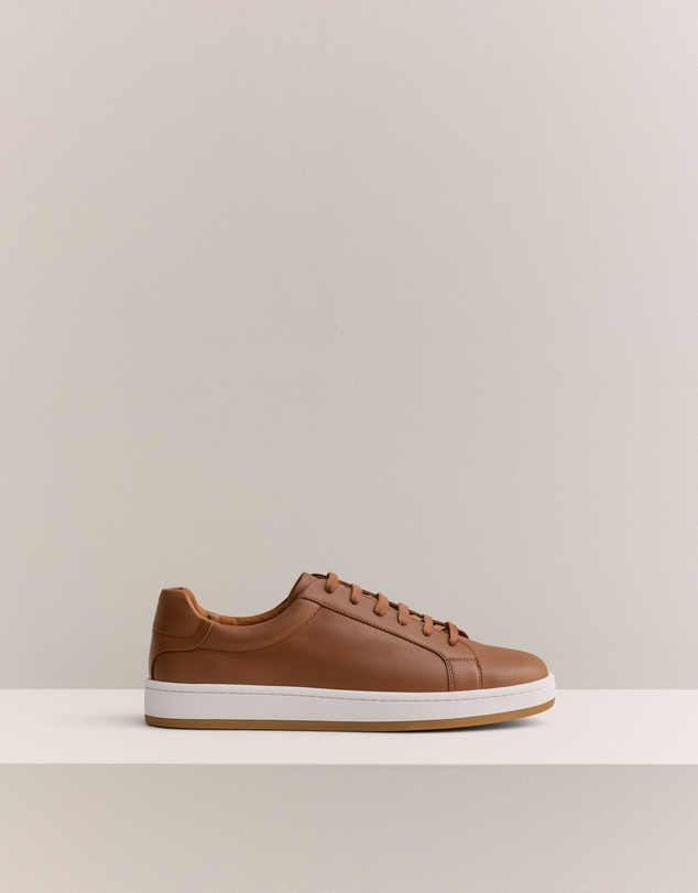 Trenery - Woodhead Leather Sneaker in Chestnut