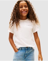 Tommy Hilfiger - Unisex Logo Crew Neck T-Shirt - Teens