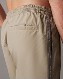 Calvin Klein - Logo Tape Medium Drawstring Swim Shorts