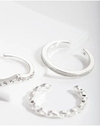 Lovisa - Silver Diamante Band Toe Ring Pack