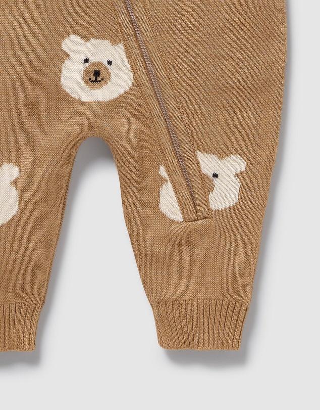 Wilson & Frenchy - Organic Knitted Jacquard Growsuit - Babies