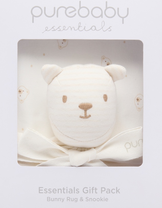 Purebaby - Bunny Rug  & Snookie Gift Pack-Babies