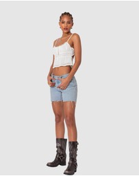 EDIKTED - Wendy Tie Back Lacey Top