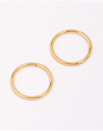 Lovisa - Gold Plated Surgical Steel Sleeper Earrings 12mm