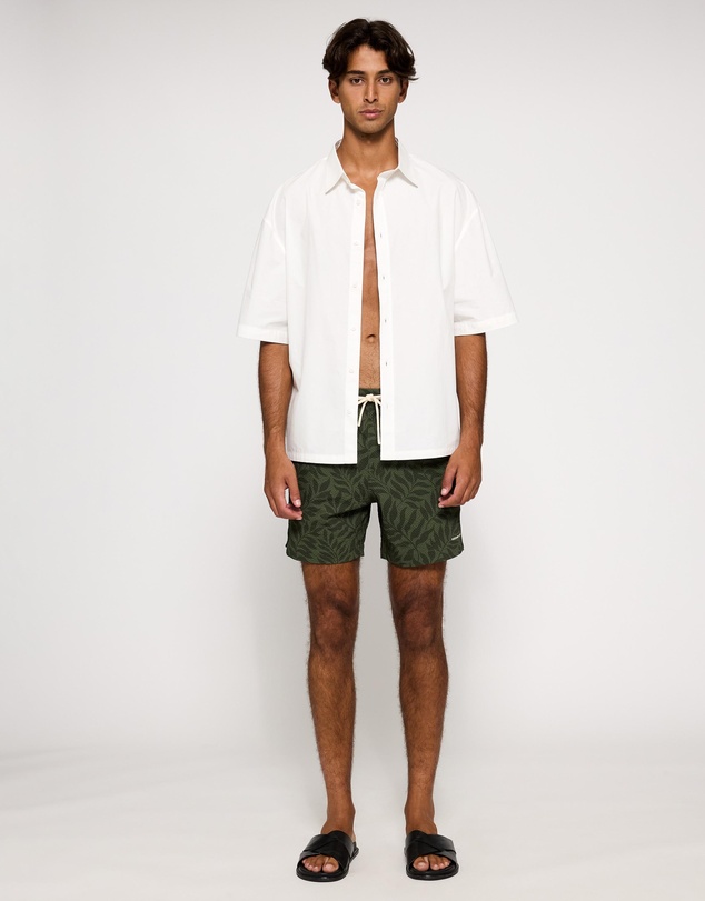 Assembly Label - Palm Print Swim Shorts