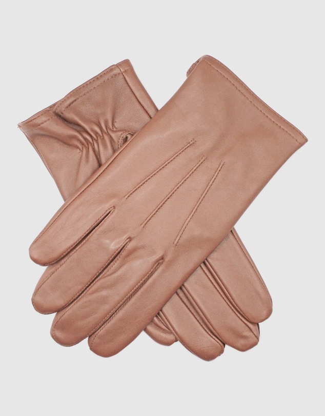 DENTS - Three-Point Fleece-Lined Leather Gloves