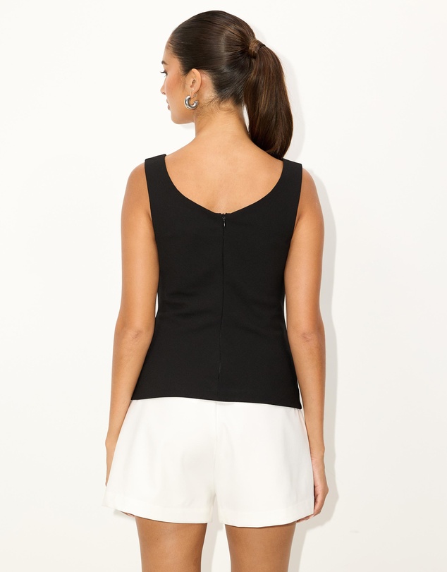 Dazie - Solene Draped Top