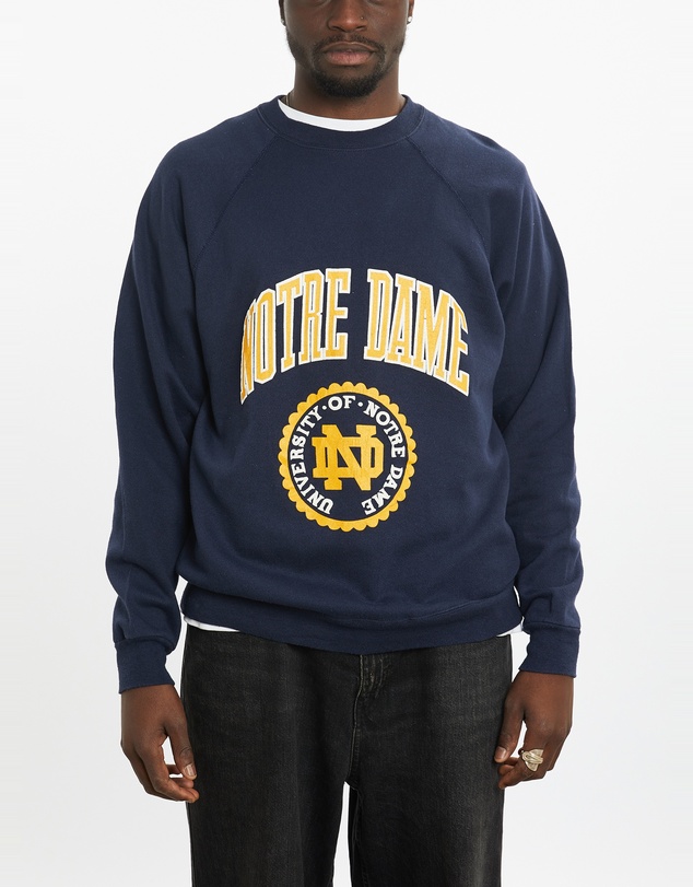 Vintage by The Real Deal - Pre Loved - Vintage 90s University of Notre Dame Sweatshirt