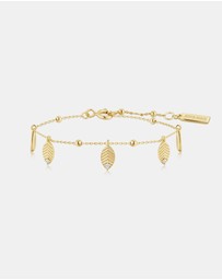 Ania Haie - Gold Leaf Station Bracelet