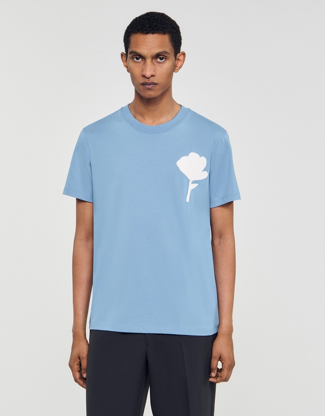 Sandro - Layered Flower Tee Shirt