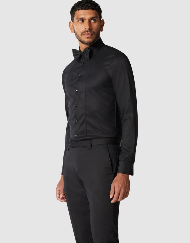 Politix - Slim Long Sleeve Panelled Formal Shirt