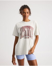 Upstate - Thrive Tee - Ivory Collegiate