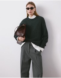 M.N.G - Straight-Fit Pleated Trousers