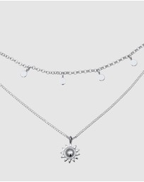 Elli Jewelry - Necklace Layer Sun 925 Sterling Silver