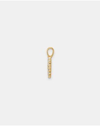 Zoe Olivia - 9K Gold Lab Grown Diamond Initial H Pendant