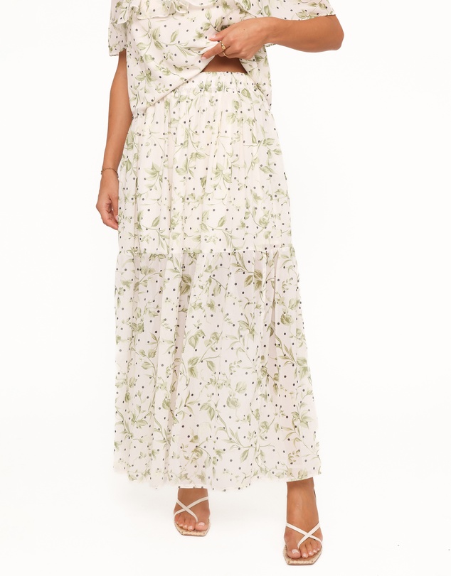 Petal & Pup - Vanessa Maxi Skirt Set - Green Leaf
