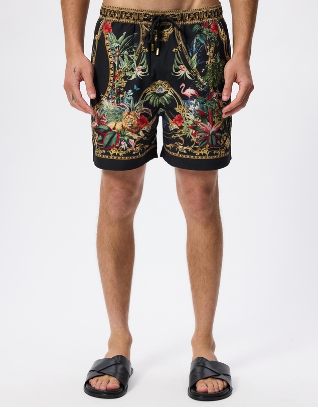 Camilla - Mid Length Boardshorts With Elastic Waist