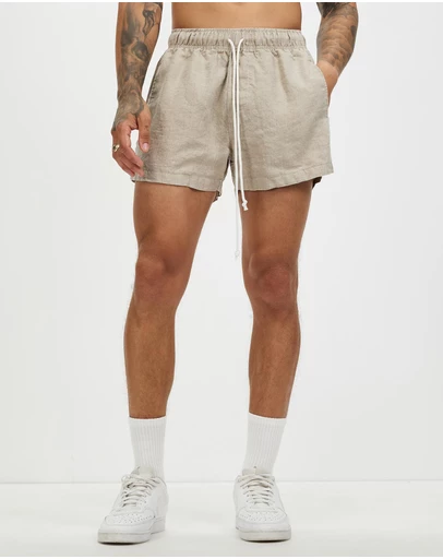 Surrounded By Ghosts - The Gembone Linen Drawstring Shorts