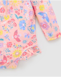 Purebaby - Printed Long Sleeve Swimsuit- Kids-Babies