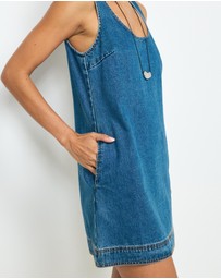 AERE - Elkin Denim Mini Dress