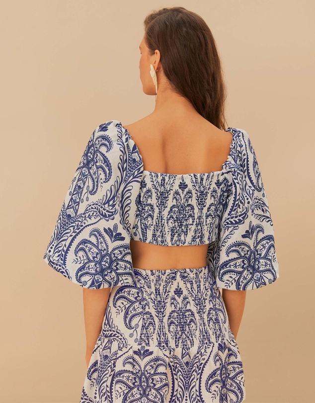 Farm Rio - Cameo Off-White Blouse