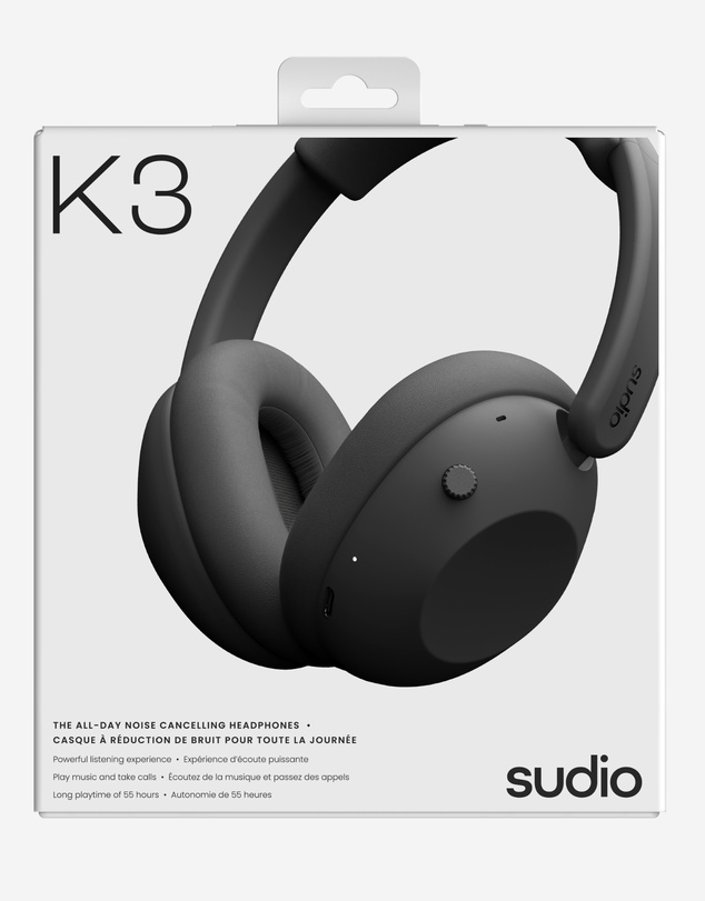 Sudio - K3 - Wireless Active Noise Cancelling Over-Ear Headphones