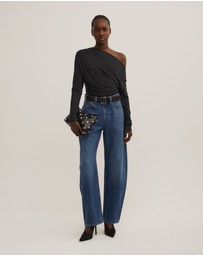 Witchery - Asymmetric Draped Long Sleeve Top