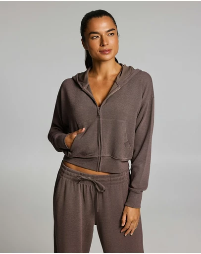 Rockwear - Waffle Jersey Zip Through Hoodie