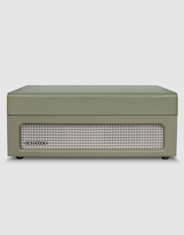 Crosley - Crosley Voyager Sage - Bluetooth Portable Turntable  & Record Storage Crate