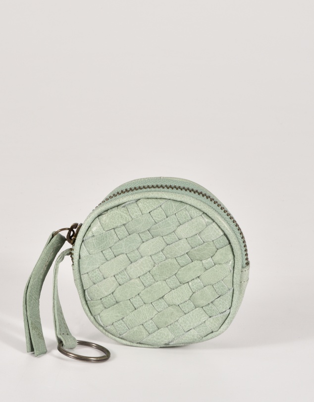 Cobb & Co - Creswell Leather Woven Coin Purse