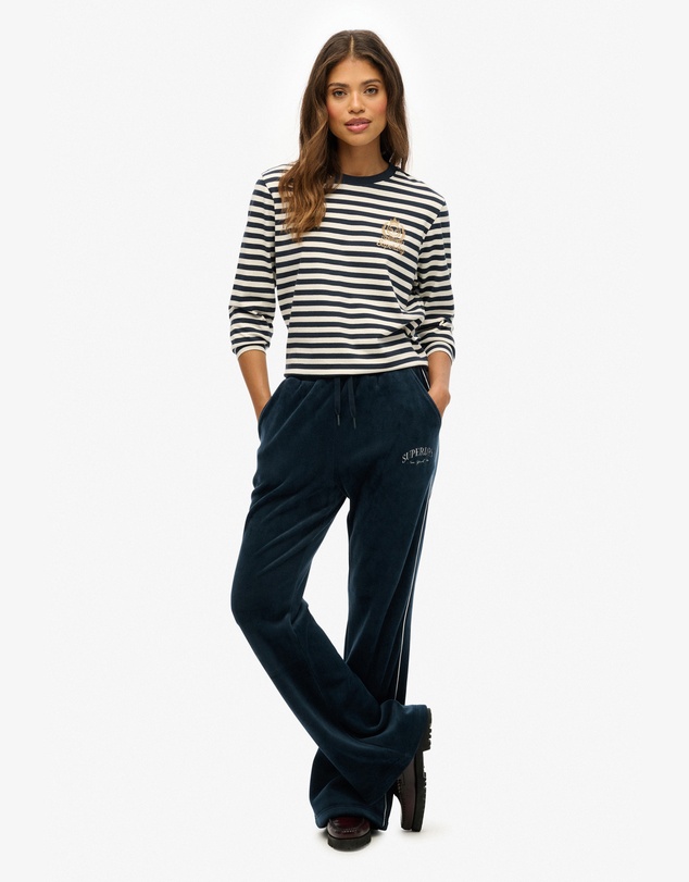 Superdry - Country Club Long Sleeve Stripe Top