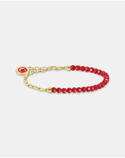 THOMAS SABO - Member Charm Bracelet with Red Beads