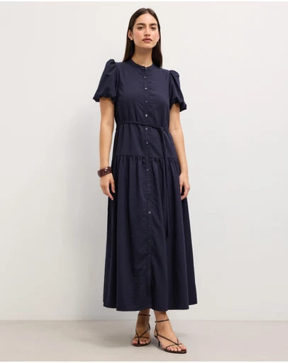 The Fated - Dakota Midi Shirt Dress