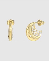 GUESS - Aurora Double Side Hoop Earrings