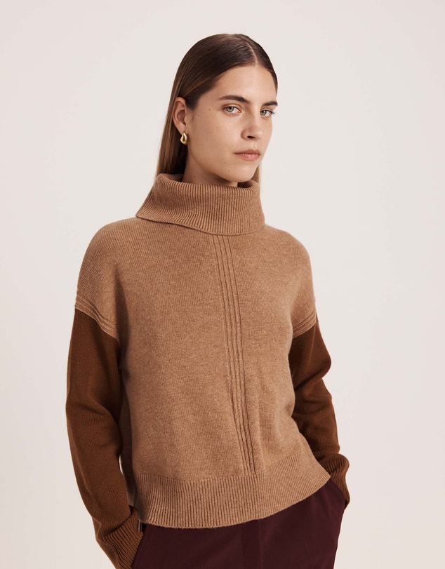 SABA - Claudia Wool Colour Block Knit
