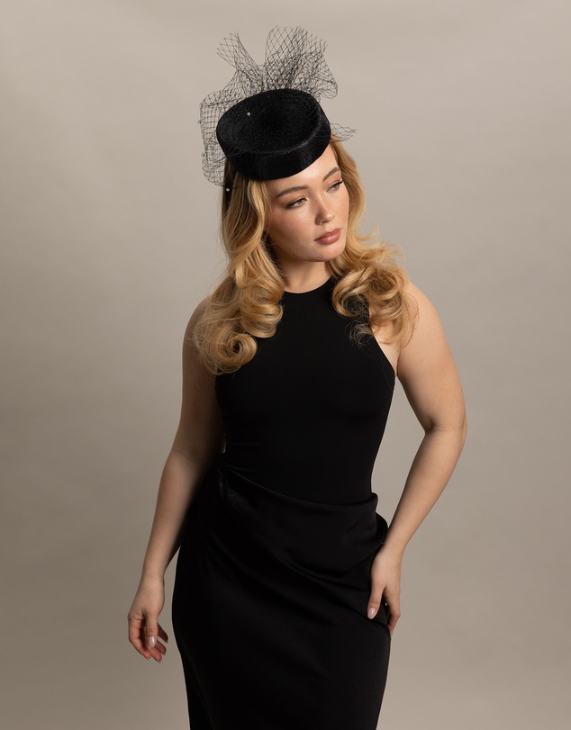 Morgan & Taylor - Prue Fascinator in Black