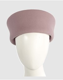 Max Alexander - Felt Dusty Pink Pillbox Hat