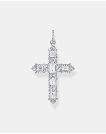 THOMAS SABO - Cross pendant with white zirconia