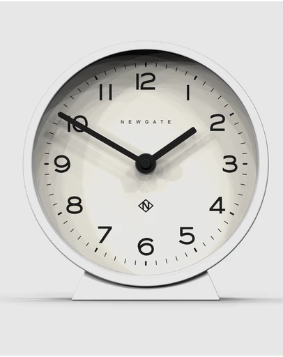 Newgate - Newgate M Mantel Clock Pebble White