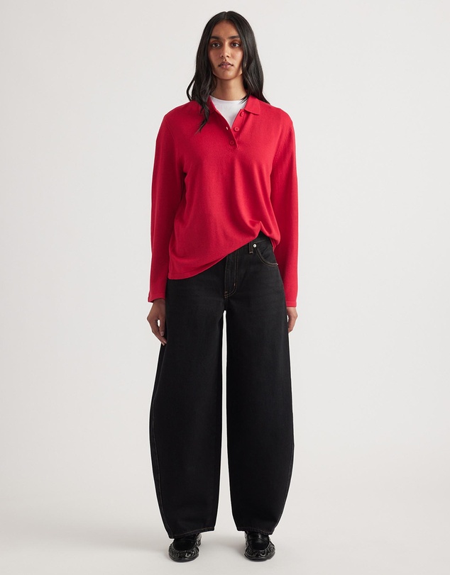 Decjuba - Nia Long Sleeve Knit Polo