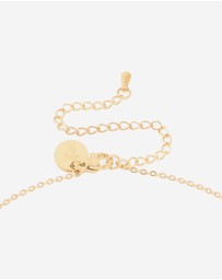 Lovisa - Waterproof Gold Plated Stainless Steel Letter K Dainty Pendant Necklace