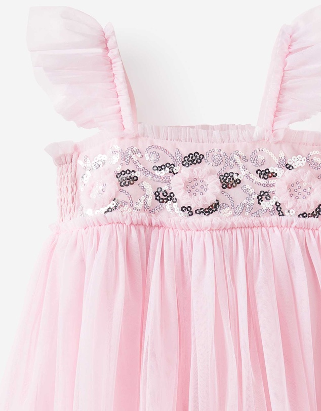 Cotton On Kids - Floral Flutter Sleeve Dress Up Dress