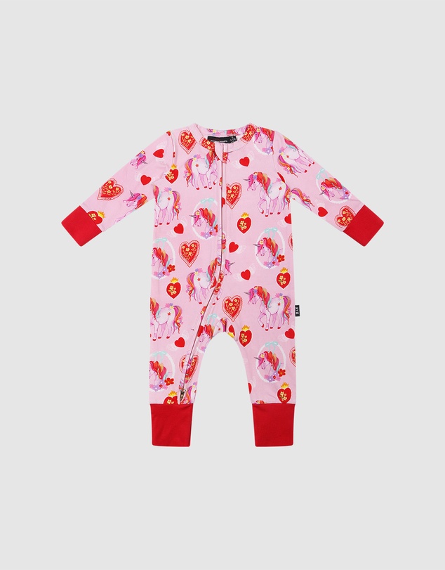 Rock Your Baby - Unicorn Hearts Coverall