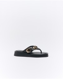 Goldie The Label - Boston Leather Slide