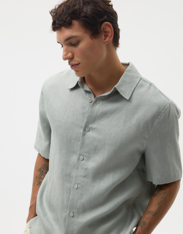 AERE - Euro Resort Linen SS Shirt