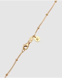 Elli Jewelry - Necklace Pendant Baroque Balls with Freshwater Cultured Pearl in 925 Sterling Silver Gold Plated