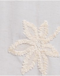Petal & Pup - Beverley Embroidered Mini Dress - Cream