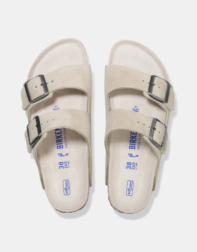 Birkenstock - Arizona SFB Tonal Footbed Suede Leather Narrow - Women's